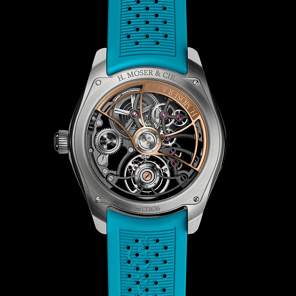 パイオニア・シリンドリカル トゥールビヨン スケルトン スパイスドアクア