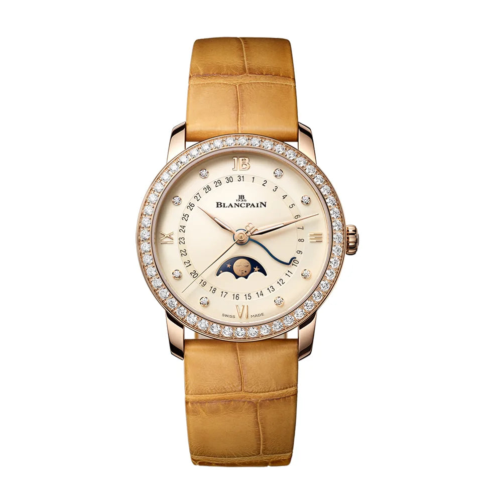 ヴィルレ デイト ムーンフェイズ - 6126N-2987-55B｜ブランパン