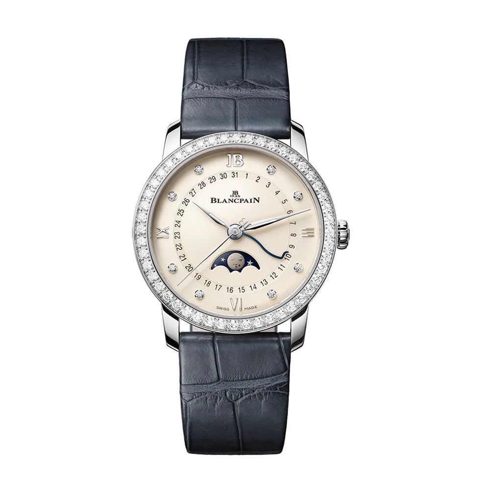 ヴィルレ デイト ムーンフェイズ - 6126N-4687-55B｜ブランパン