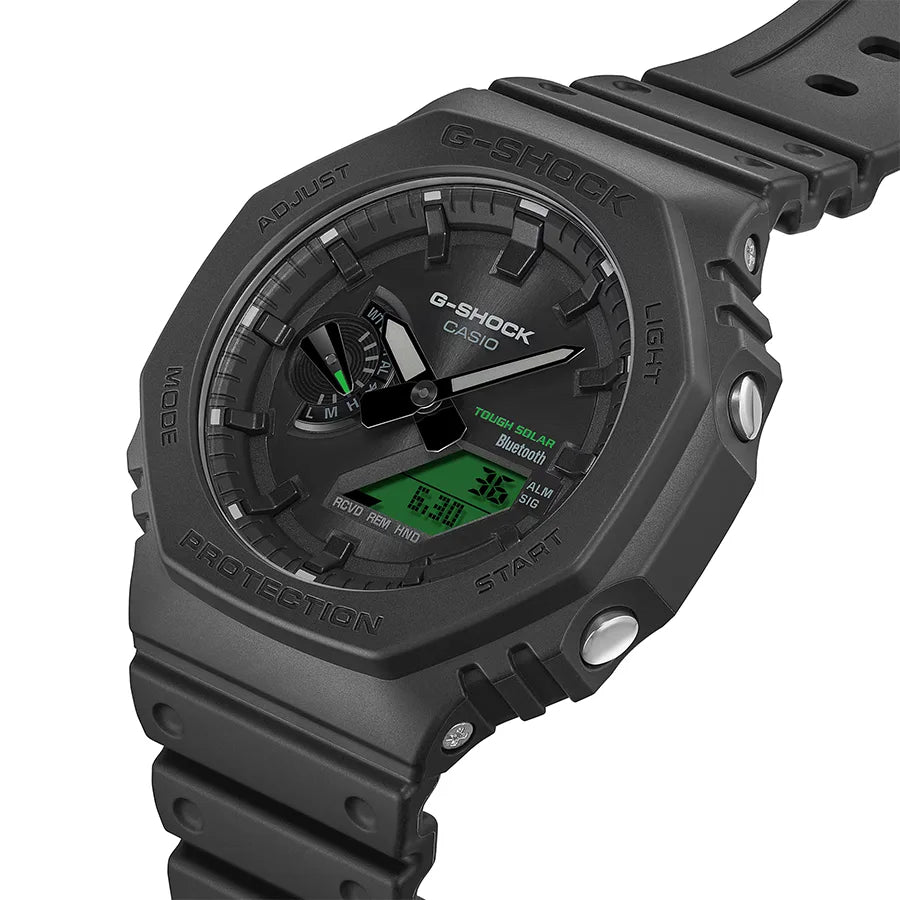 BLACK AND ELECTRO GREEN