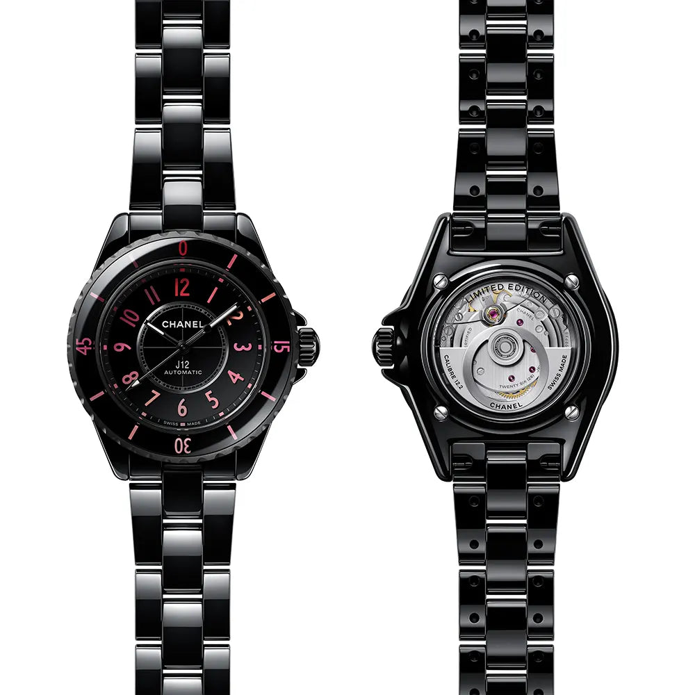 ◆送料無料◆全2色【CHANEL】J12 ウォッチ キャリバー 12.2 J12 BLUSH キャリバー 12.2, 33MM - H10311 自動巻き｜シャネル