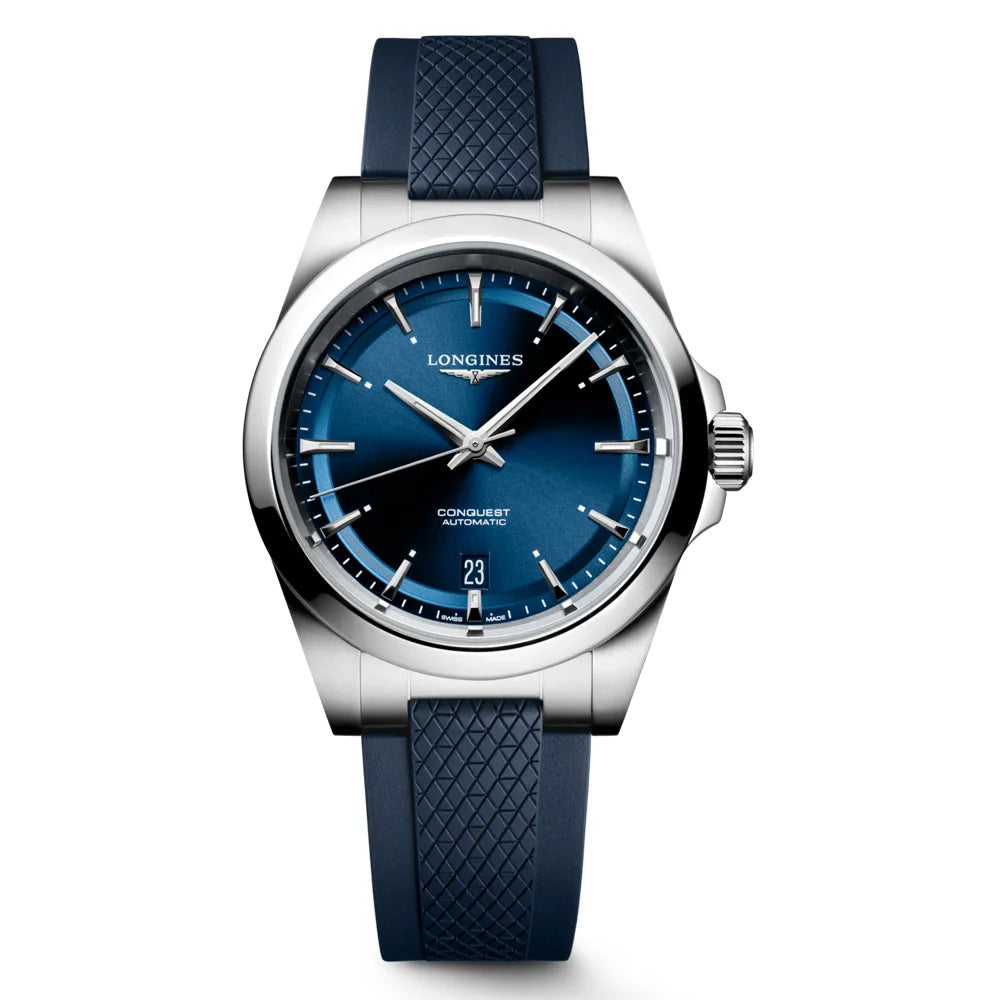 コンクエスト - L3.720.4.92.9 自動巻き ブルー 38mm｜ロンジン