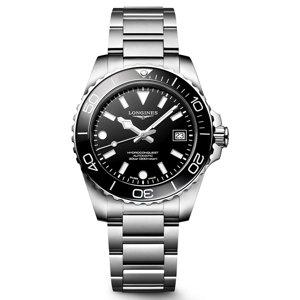 ハイドロコンクエスト - L3.779.4.56.6 ブラックラッカー 39mm