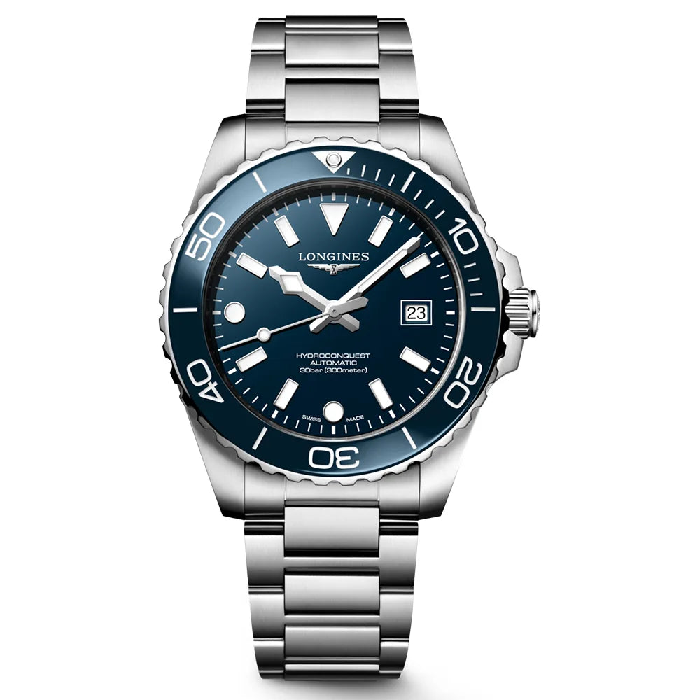 ハイドロコンクエスト - L3.788.4.96.6 ブルーラッカー 42mm｜ロンジン