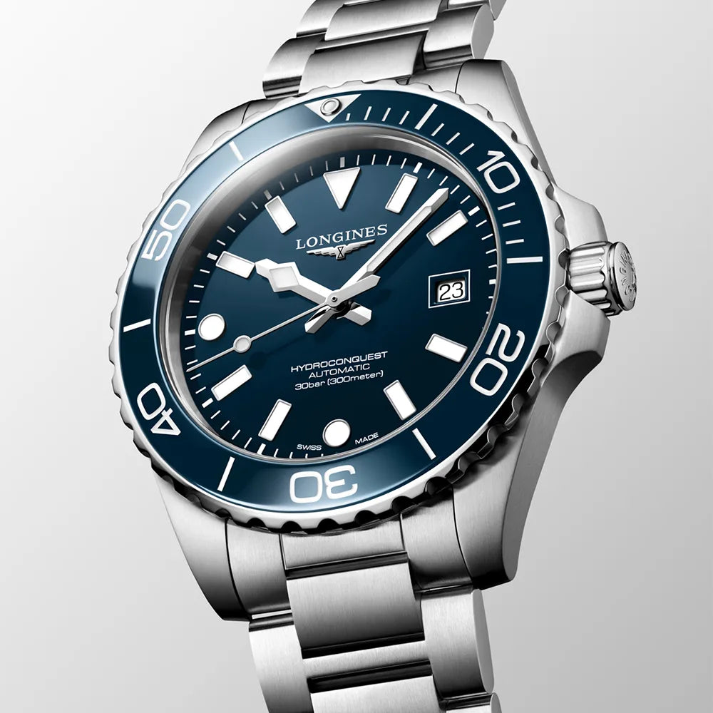 ハイドロコンクエスト - L3.788.4.96.6 ブルーラッカー 42mm｜ロンジン