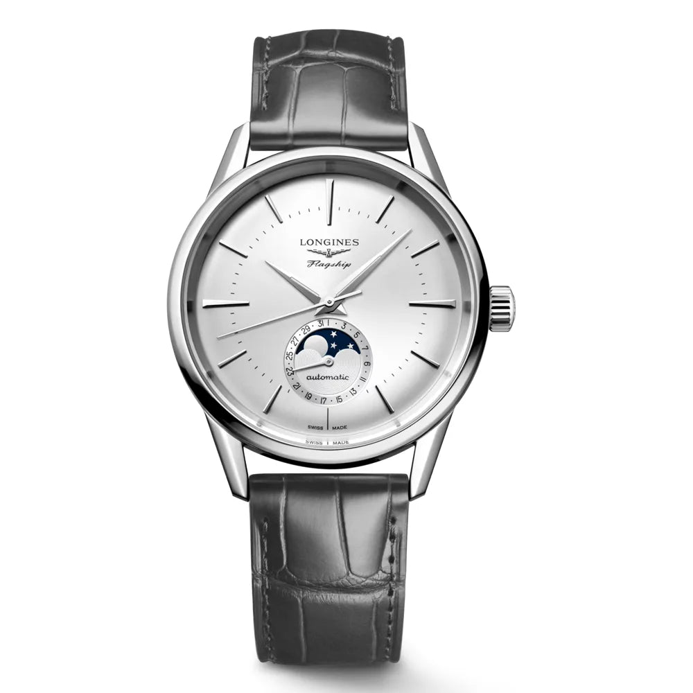 フラッグシップ ヘリテージ ムーンフェイズ - L4.815.4.72.2｜ロンジン