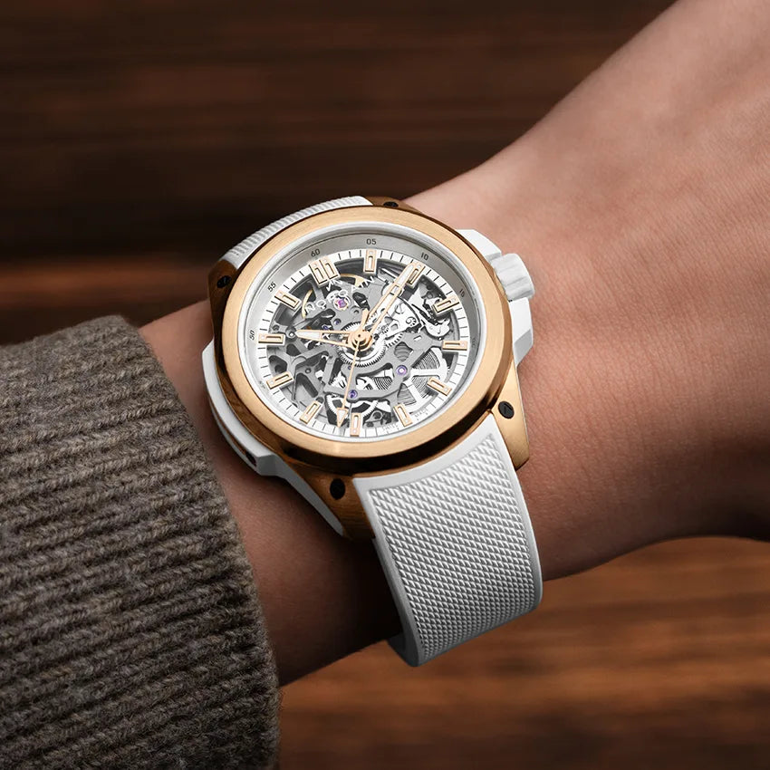 ワイルド ワン スケルトン 39MM レッドゴールド