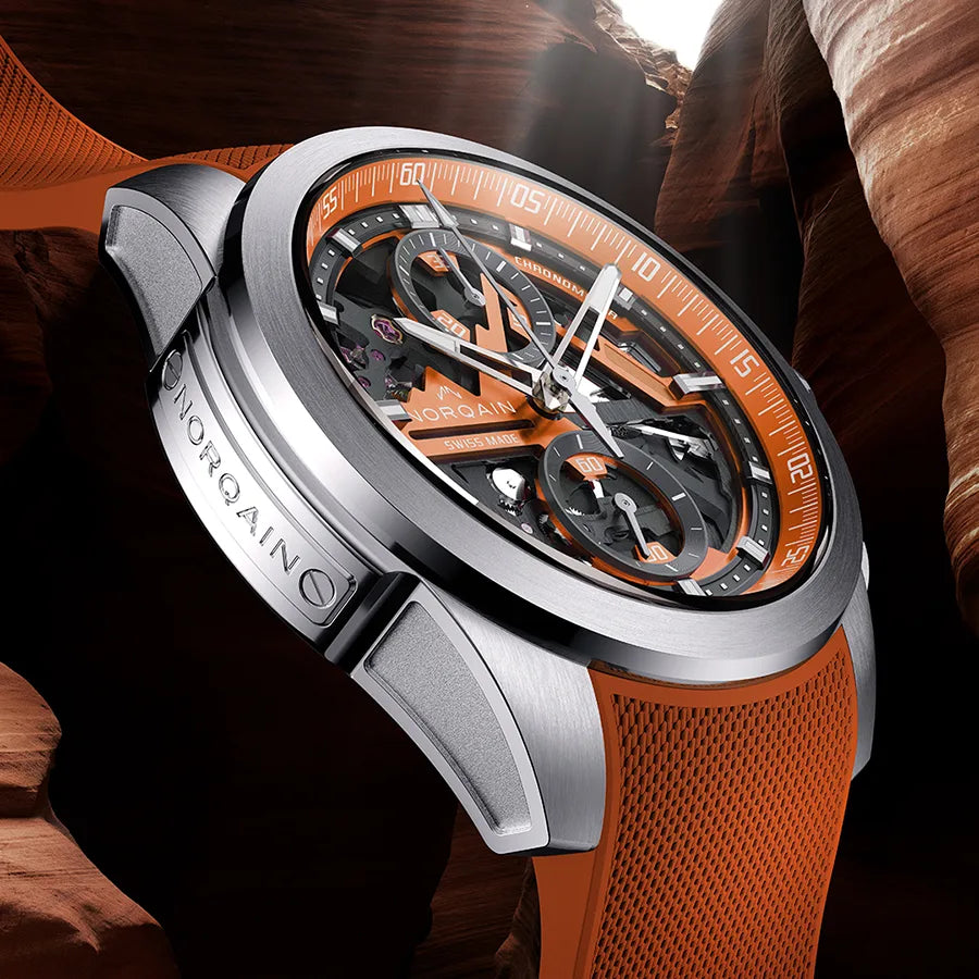 インディペンデンス スケルトン クロノ 42MM オレンジ