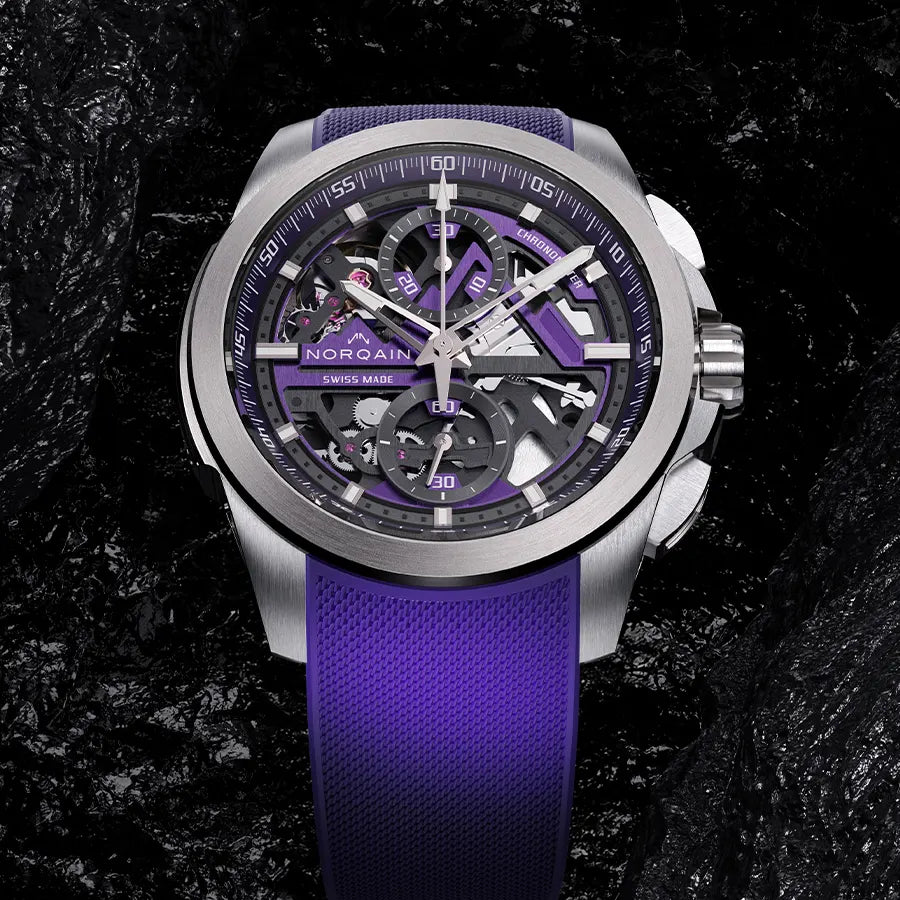 インディペンデンス スケルトン クロノ 42MM パープル インディペンデンス スケルトン クロノ 42MM パープル