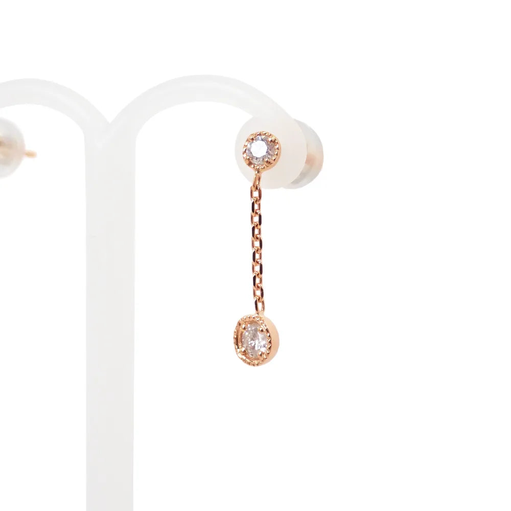 ピアス - K18PG ダイヤモンド｜oomiyaセレクトジュエリー – oomiya