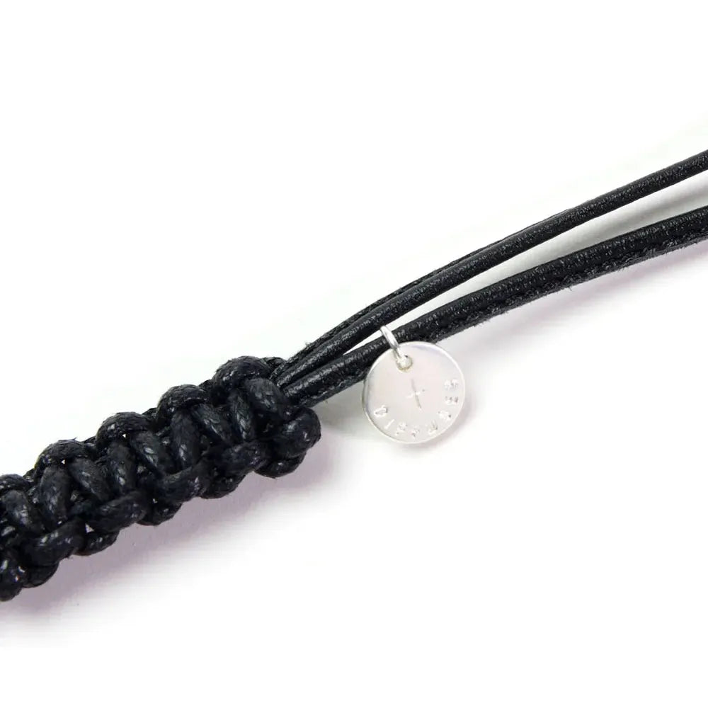 BI COLORS LEATHER GLASS HOLDER/Black & Black(SG1016B)