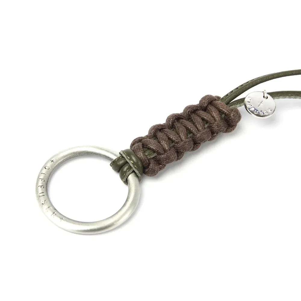 BI COLORS LEATHER GLASS HOLDER/Khaki & Brown(SG1016E)
