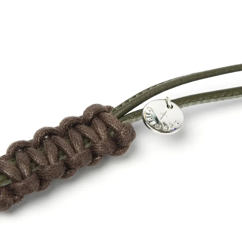 BI COLORS LEATHER GLASS HOLDER/Khaki & Brown(SG1016E)