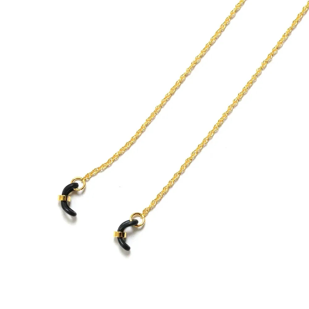 DETACHABLE METAL 2 LENGTH GLASS CORD/Gold(SG1154C)