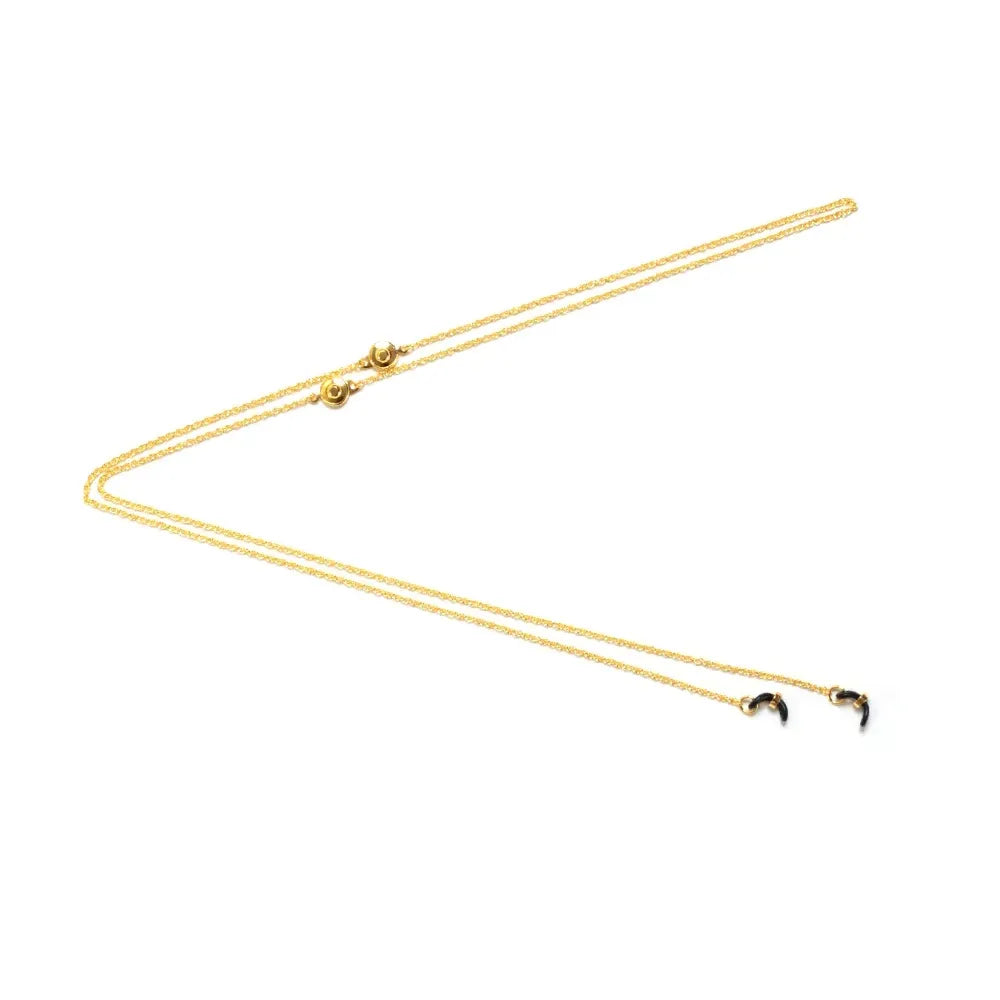 DETACHABLE METAL 2 LENGTH GLASS CORD/Gold(SG1154C)