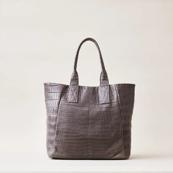 basilica tote MAKI / crocodile leather