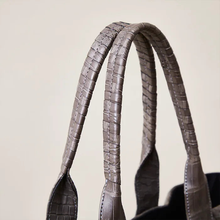 basilica tote MAKI / crocodile leather