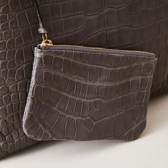 basilica tote MAKI / crocodile leather
