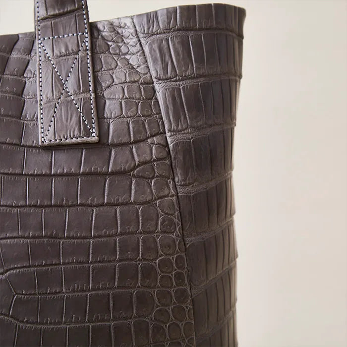 basilica tote MAKI / crocodile leather