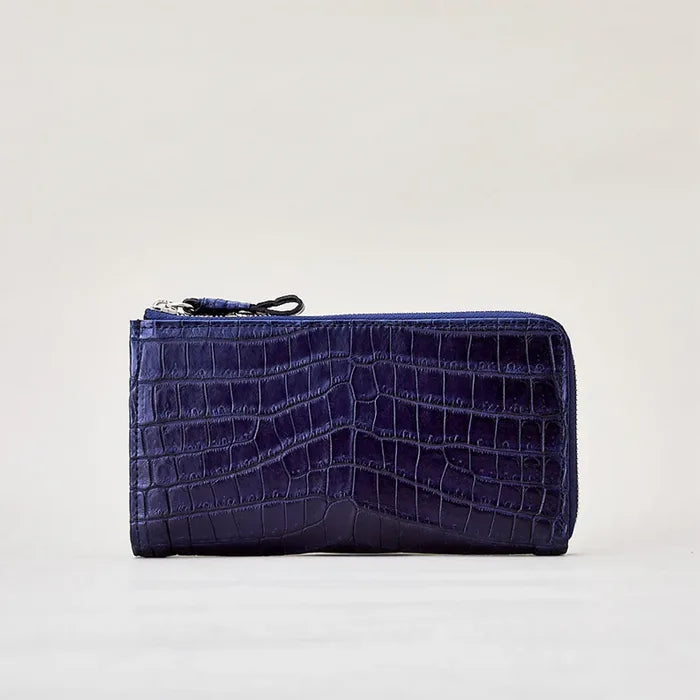 tower wallet / crocodile leather