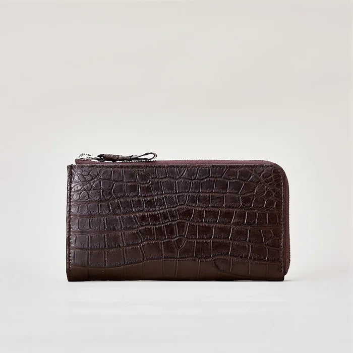 tower wallet / crocodile leather