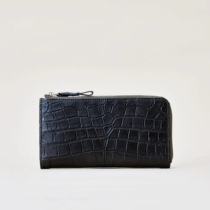 tower wallet / crocodile leather