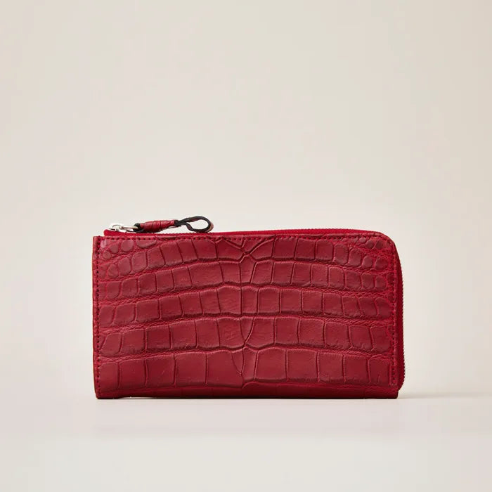 tower wallet / crocodile leather