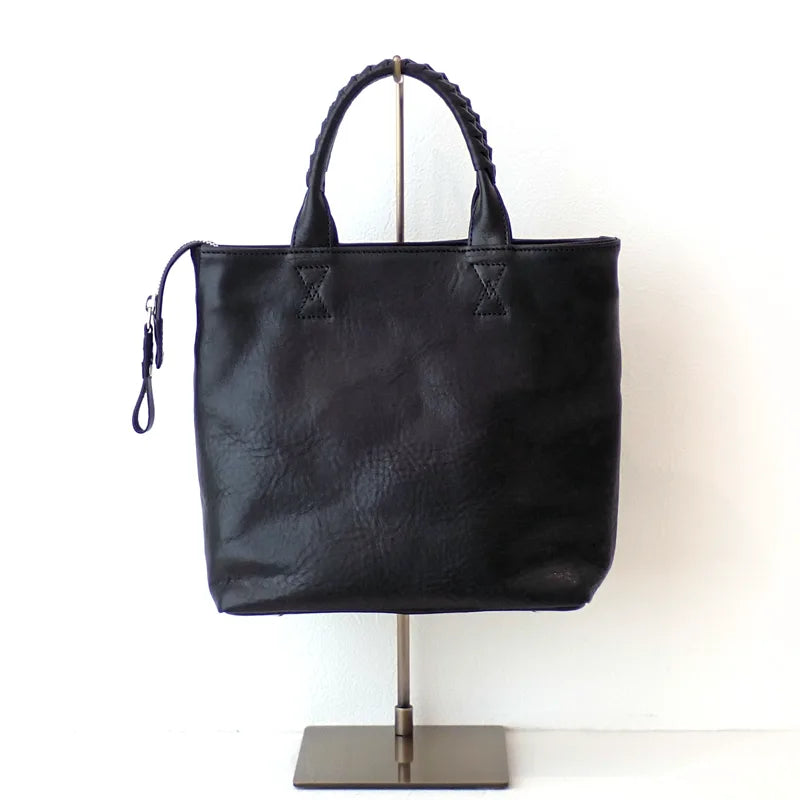 parallel tote S / cow leather × crocodile leather