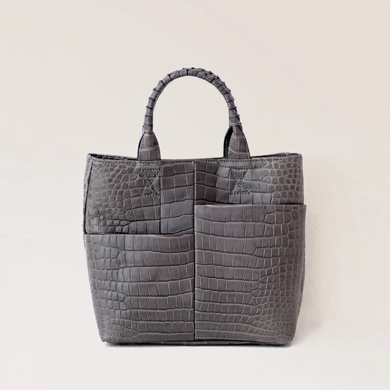 parallel tote SP / crocodile leather