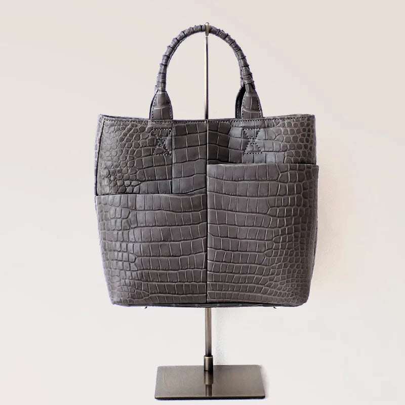 parallel tote SP / crocodile leather