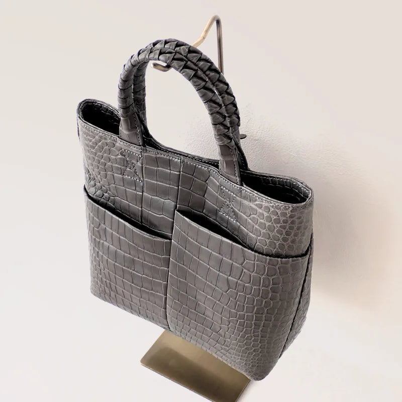 parallel tote SP / crocodile leather
