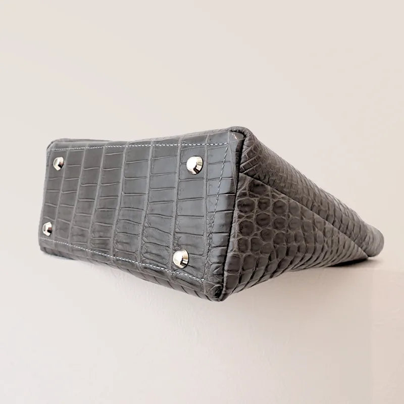 parallel tote SP / crocodile leather