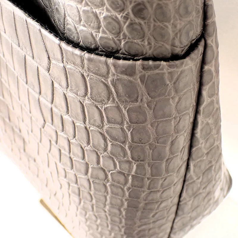 parallel tote SP / crocodile leather
