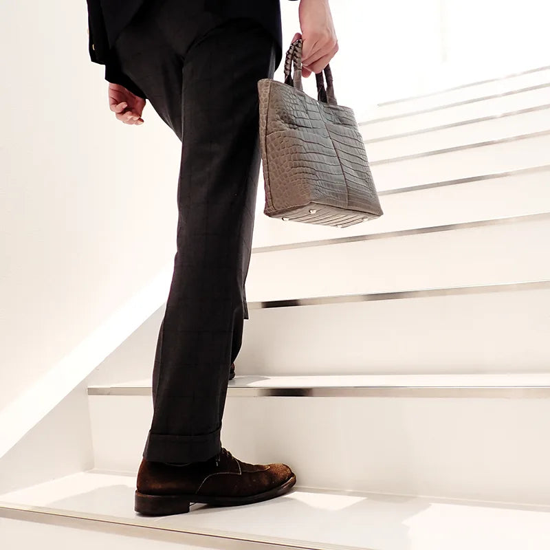 parallel tote SP / crocodile leather