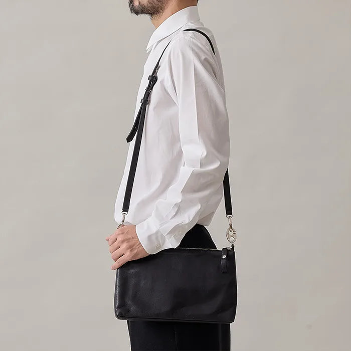 1tone pouch shoulder M / ZEO LITE shrink leather