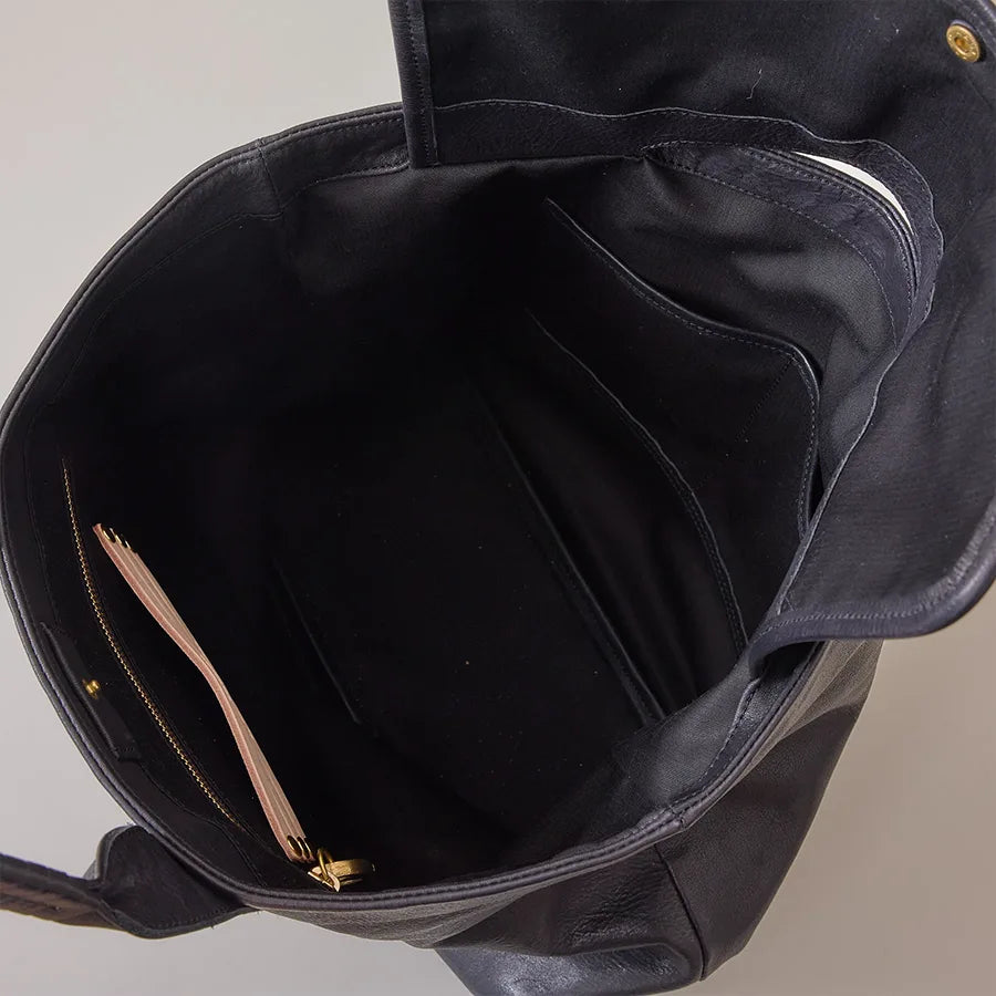 2handle tote L / ZEO LITE shrink leather