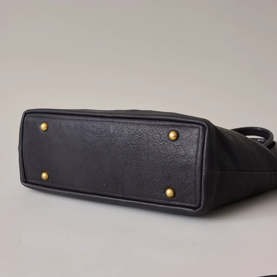 2handle tote L / ZEO LITE shrink leather