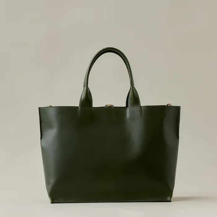 trace tote M / D.Veal KIP leather