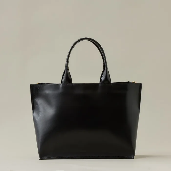 trace tote M / D.Veal KIP leather
