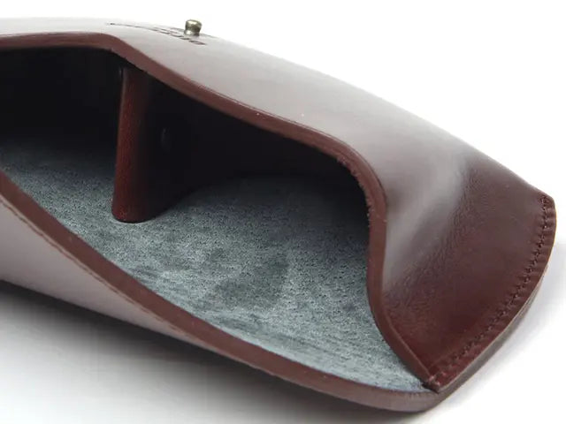 DIFFUSER (ディフューザー)｜アイウエアケース OILE LEATHER EYEWEAR CASE / Dark Brown & Dark Grey (SG1076B)