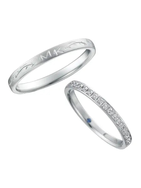 新品未使用品】セントピュールサムシングブルーハーフエタニティリング