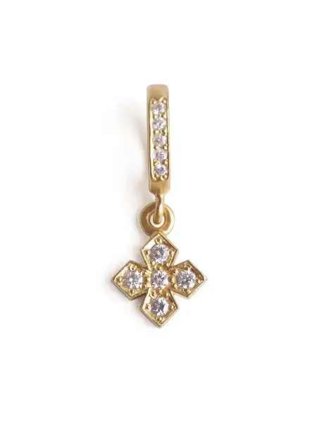 ローリーロドキン｜Tiny Round Princess Cross Pendant/チャーム - CCP312-004
