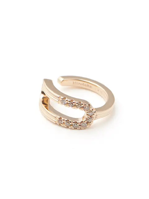 ヒロタカ｜Beluga Oblong Diamond Ear Cuff - BL34KDF