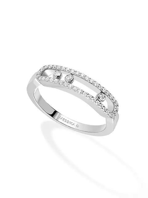 メシカ(MESSIKA)｜ベビー ムーヴ パヴェ リング - 04683-WG