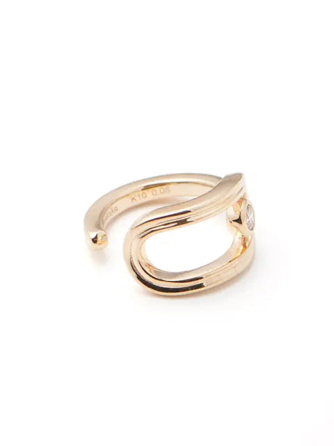 Hirotaka(ヒロタカ)｜Beluga オブロング ダイヤモンド イヤーカフ - BL14KDF