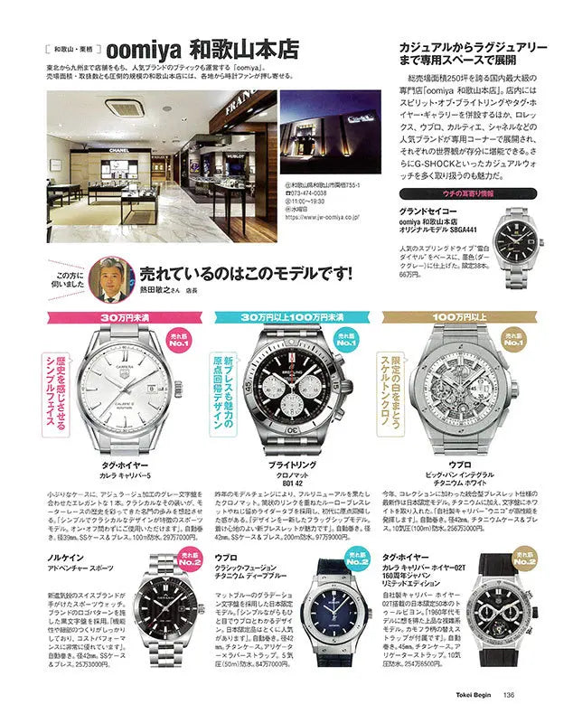 時計Begin 2021 SPRING vol.103