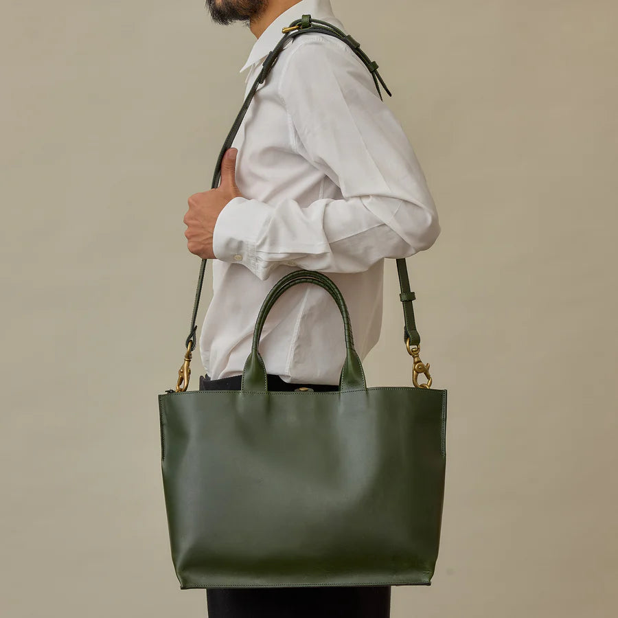 trace tote M / D.Veal KIP leather - co25sstt060｜コーネリアン