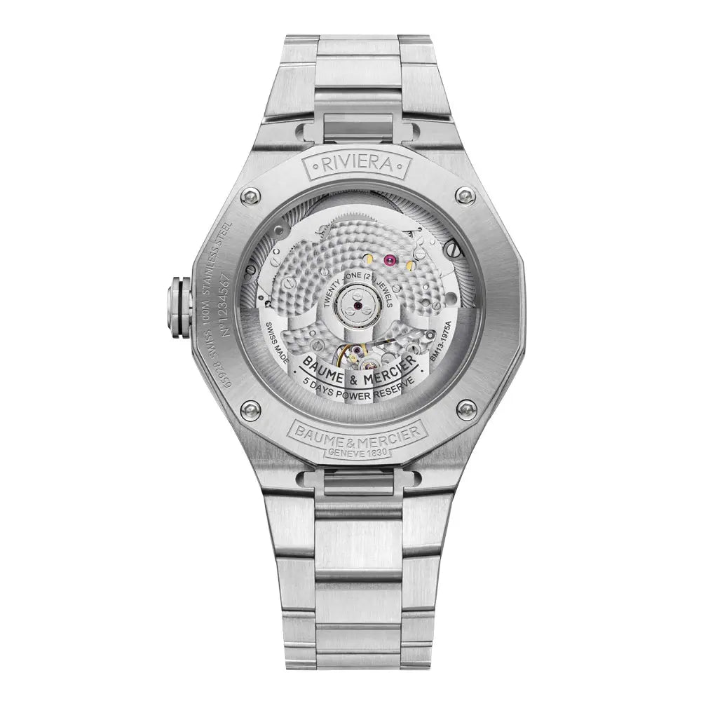 187【美品】BAUME&MERCIER リビエラ　時計　レディース　ホワイト 187【美品】BAUME&MERCIER リビエラ 時計 レディース ホワイト Riviera