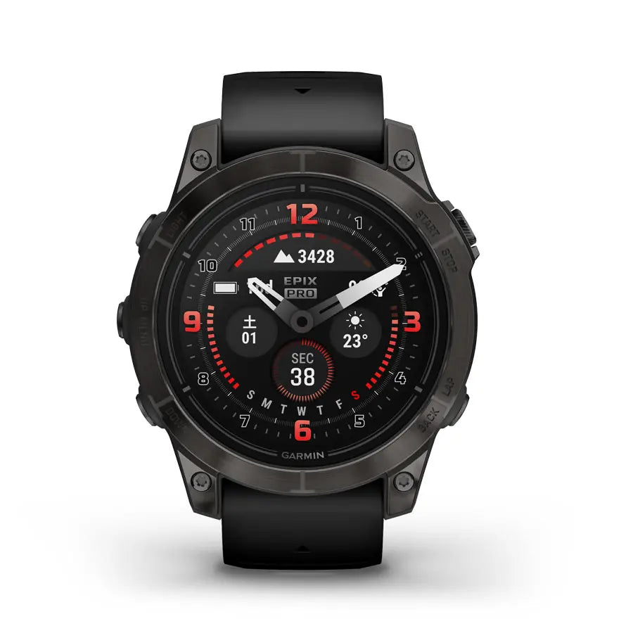 ガーミン｜epix Pro (Gen 2) 47mm Sapphire Ti Carbon Gray DLC / Black - 010-02803-52