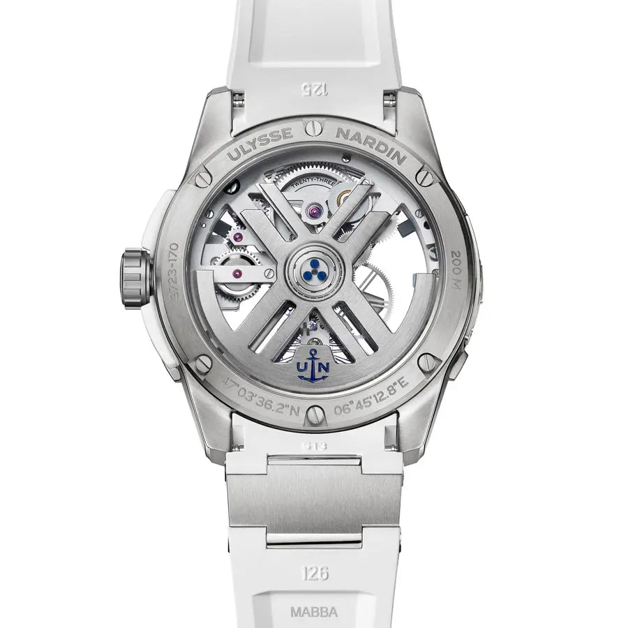 ダイバー X スケルトン ホワイト - 3723-170-1A/3A|ユリス・ナルダン ダイバー X スケルトン ホワイト - 3723-170-1A/3A|ユリス・ナルダン